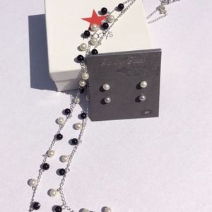 NWOT necklace & earring set sterling silver